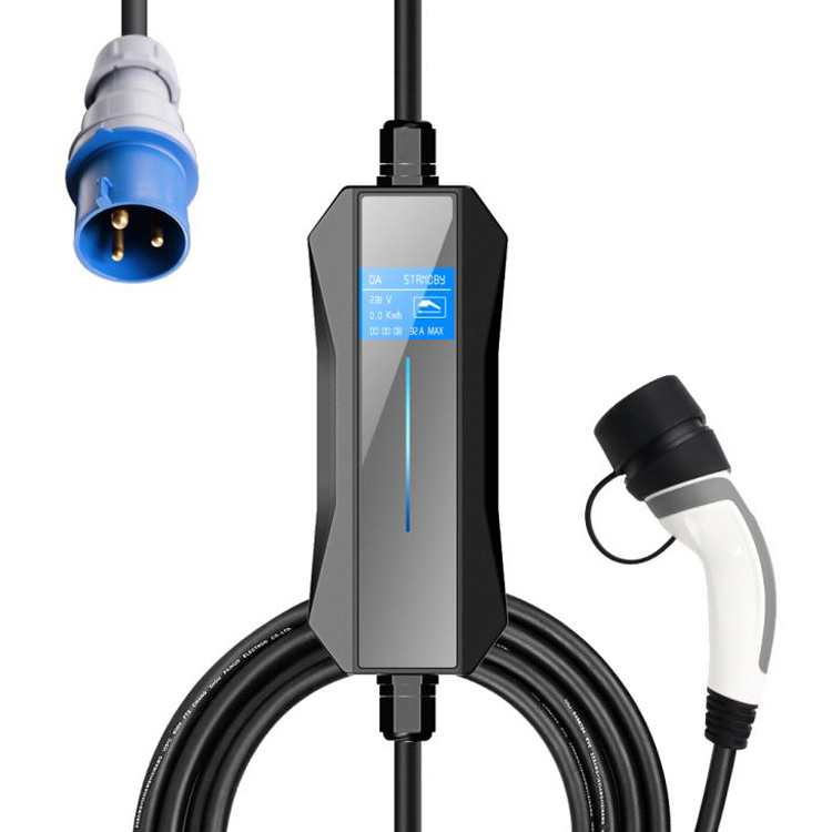 Завод портативный IP67 32A CEE Тип 2 электрический автомобиль chademo ccs ev зарядное устройство с кабелем 5 м