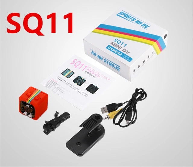 Новейшая оптовая продажа мини-камера видеонаблюдения SQ11 HD 1080P 720P 360 градусов CMOS домашняя микро-камера наблюдения маленькая Спортивная камера ночного видения HD DV