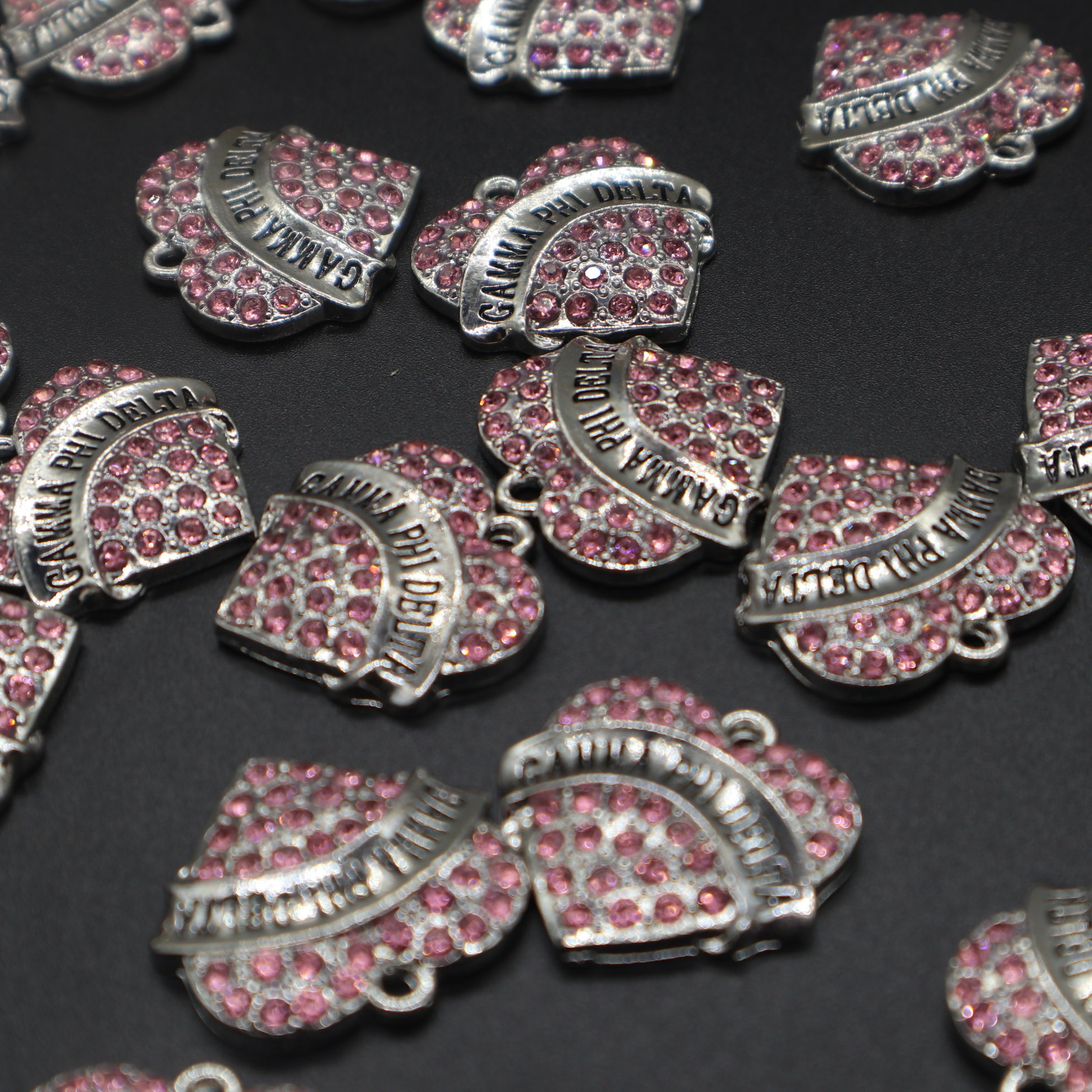 Горячая Распродажа всех греческих групп 3D Black Sorority Charms Gamma Phi Delta греческая Sorority, подарки для братства