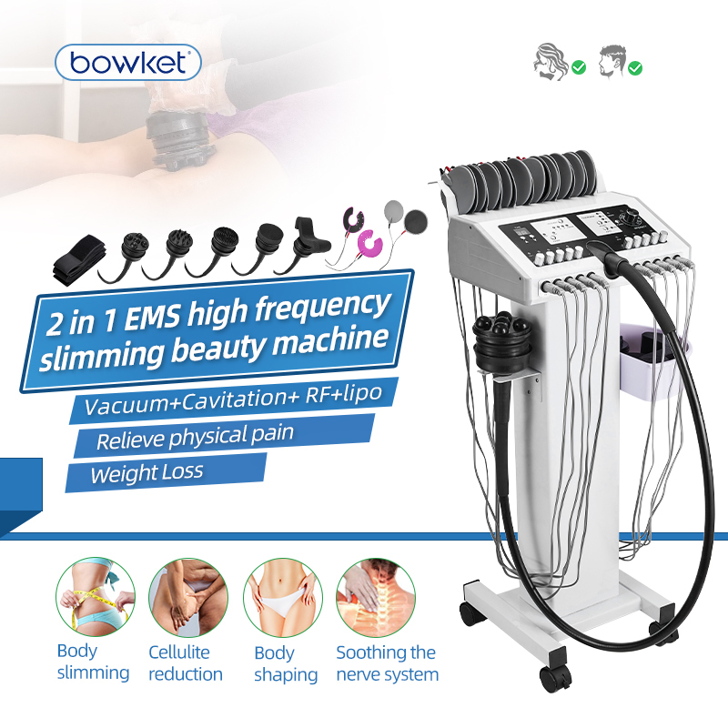 BOWKET 2in1 High Frequency G5 EMS Vibrating Body Slimming Machine Dual-Use Breast Massager