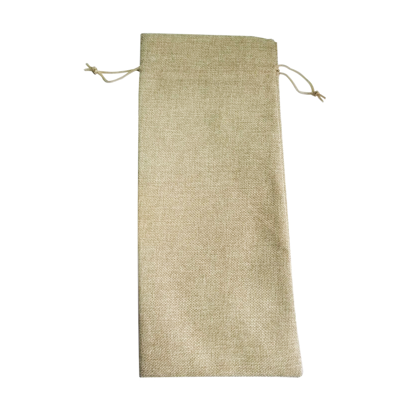 Linen Jute Drawstring Gift Bags Sacks Party Favors Packaging Bag Wedding red wine Gift Bags party Supplies