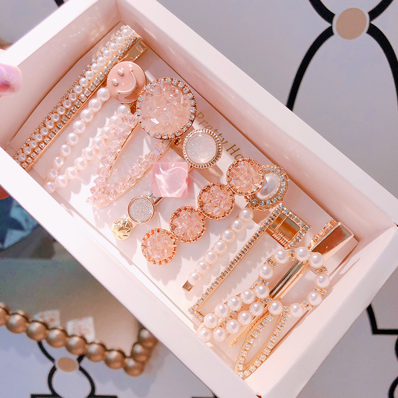 Boxed Hairgrips Hair Accessories Set Fashion Cute Side Clip Girl Hair Clips Set