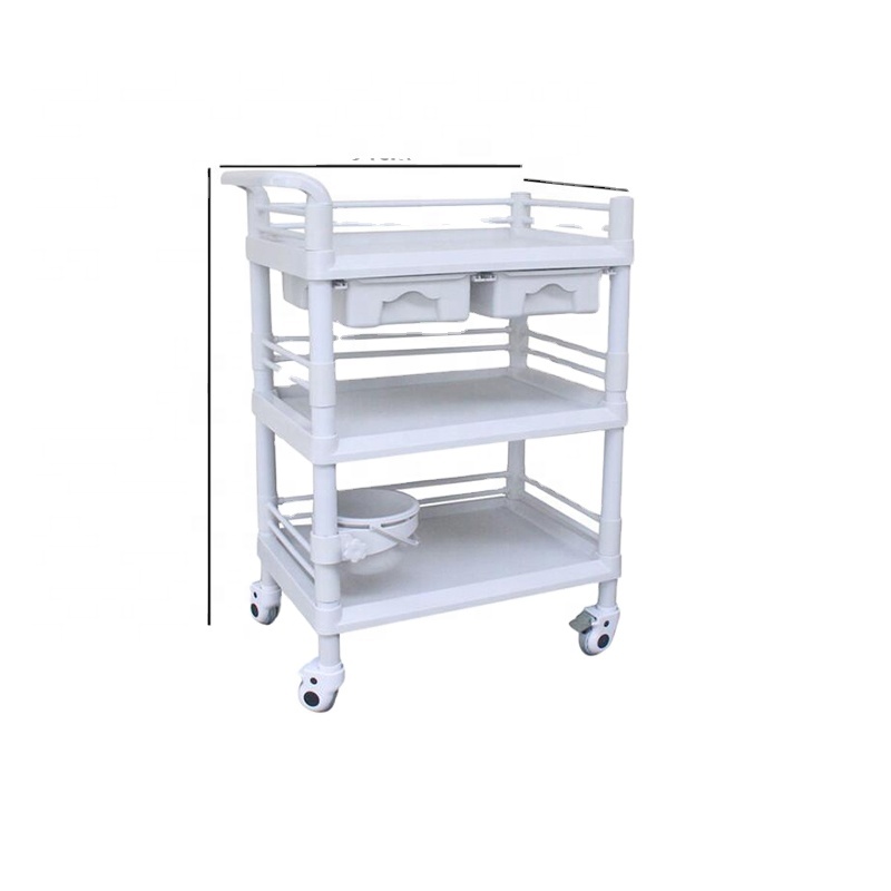 Fashion design trolley for beauty machine made of acrylic