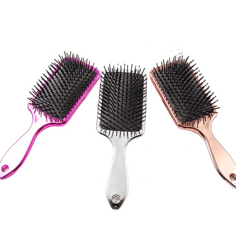 manufacturers wholesale new custom logo ladies square paddle hair brush for women