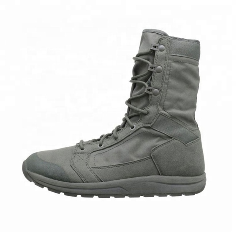 Custom Tactical Boots Hunting Climbing Shoes Grey Outdoor Hiking Sports Tactical Combat Boots For Men