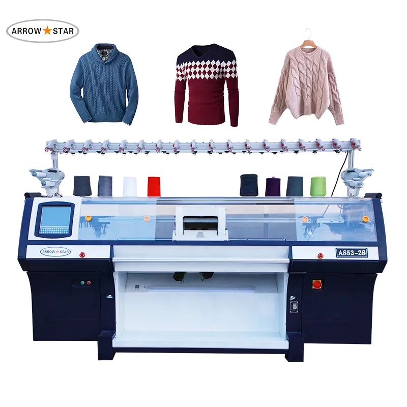 Automatic sweater knitting machine computerized