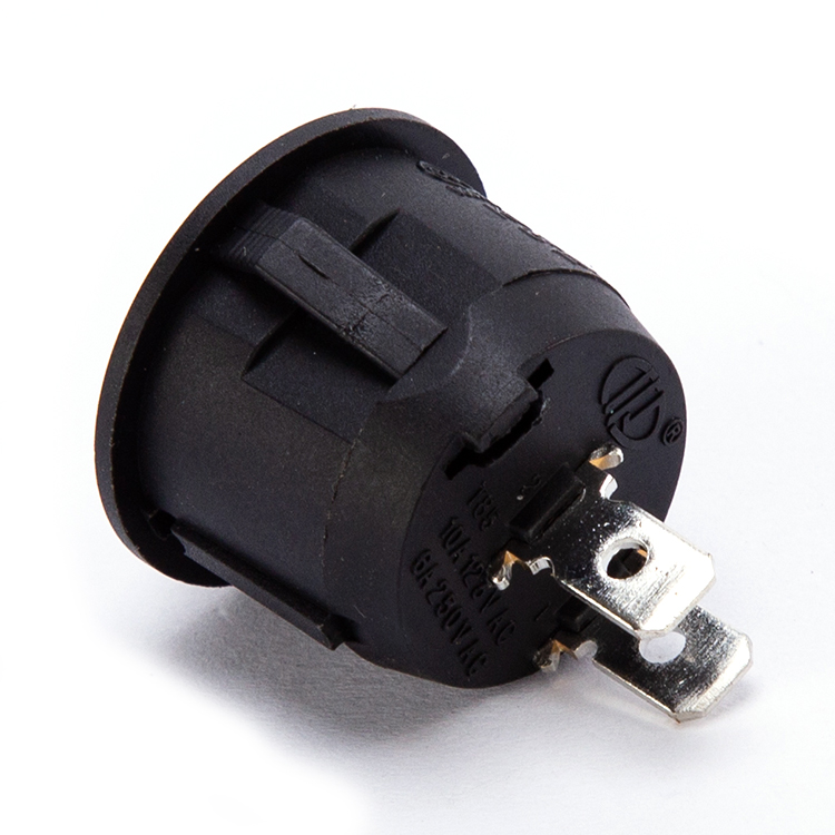 6A 10A 125V 250V ВКЛ. ВКЛ. На освещенный круглый Кулисный переключатель