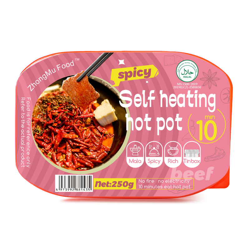 Good Quality Healty Beef Halal Instant Hot Pot Self Heating Hotpot