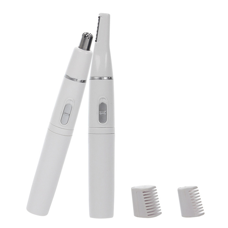 Deery Electric Cordless Lady Women Hair 2 In1 Battery Face Nose Eyebrow Trimmer