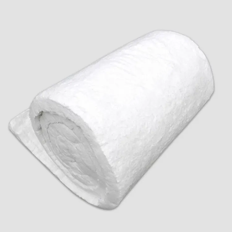 White Aluminum Silicate  Insulating Materials Ceramic Fiber Blanket Insulation Roll