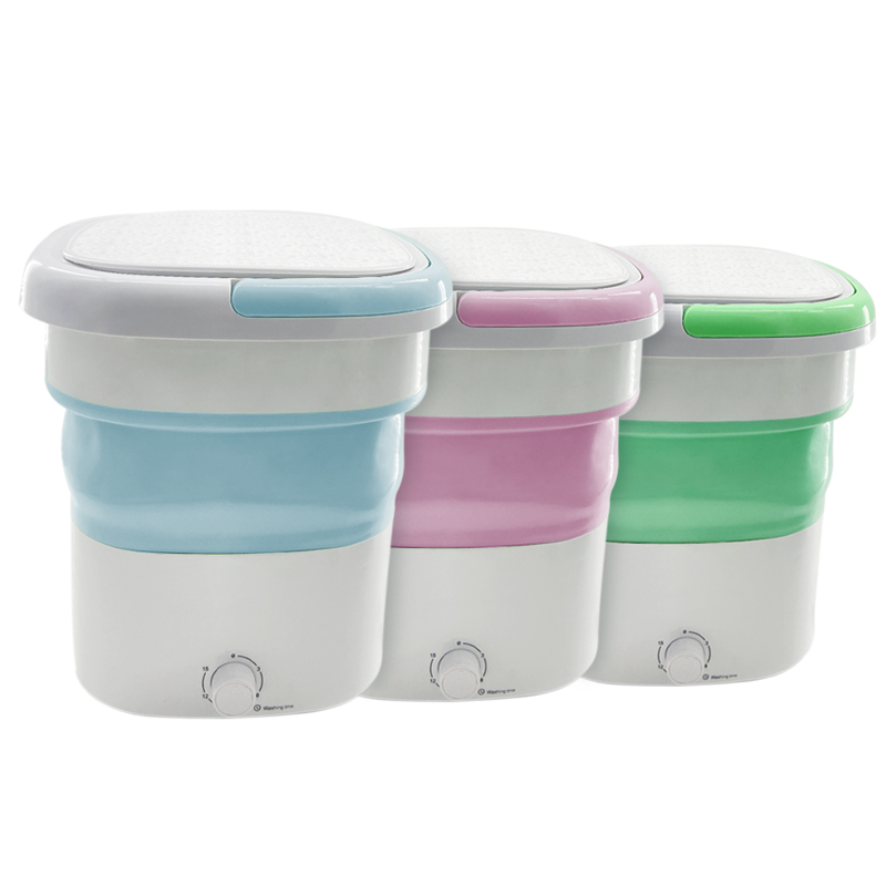220V Ultrasonic Portable Foldable Fast Cleaning Spin Dryer Mini Washing Machine For Underwear Socks Small Travel Laundry