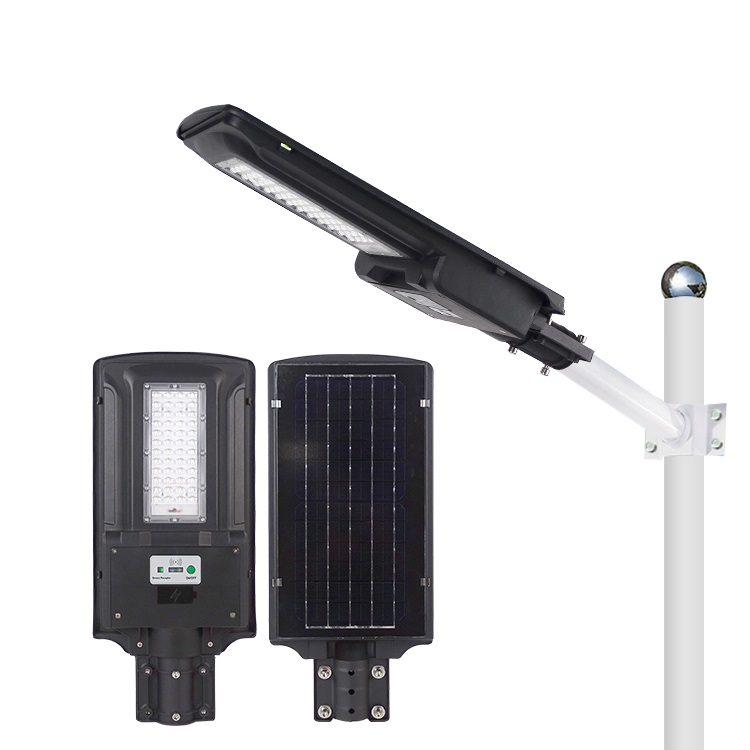BIHUI датчик движения алюминий 60w 120w 150w Smd все в одном Интегрированный Светодиодный Солнечный уличный фонарь цены