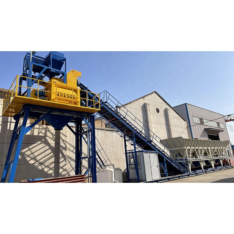 Stabilized cement soil batch plant belt conveyor 90m3 free foundation dry mix ready-mixed concrete mixing plants