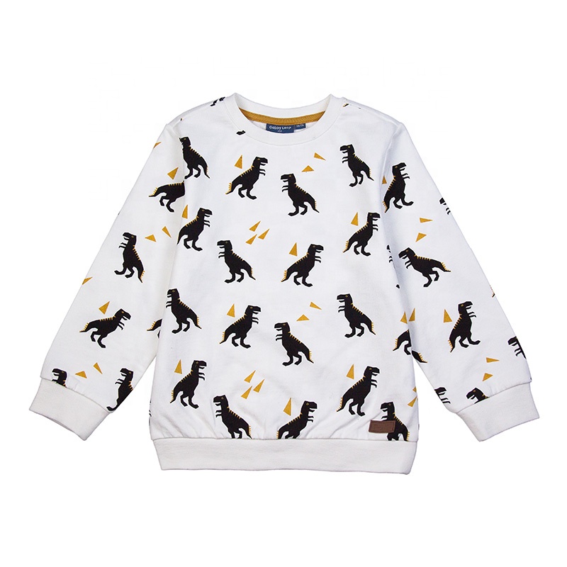 Габби петля Дети Crewneck пустой дети унисекс пуловер толстовка с принтом динозавра спортивные толстовки