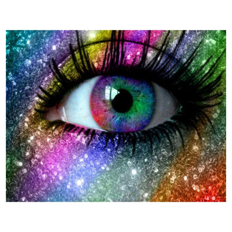 5d diy human eye full diamond embroidery cross stitch home decoration diamond painting kit