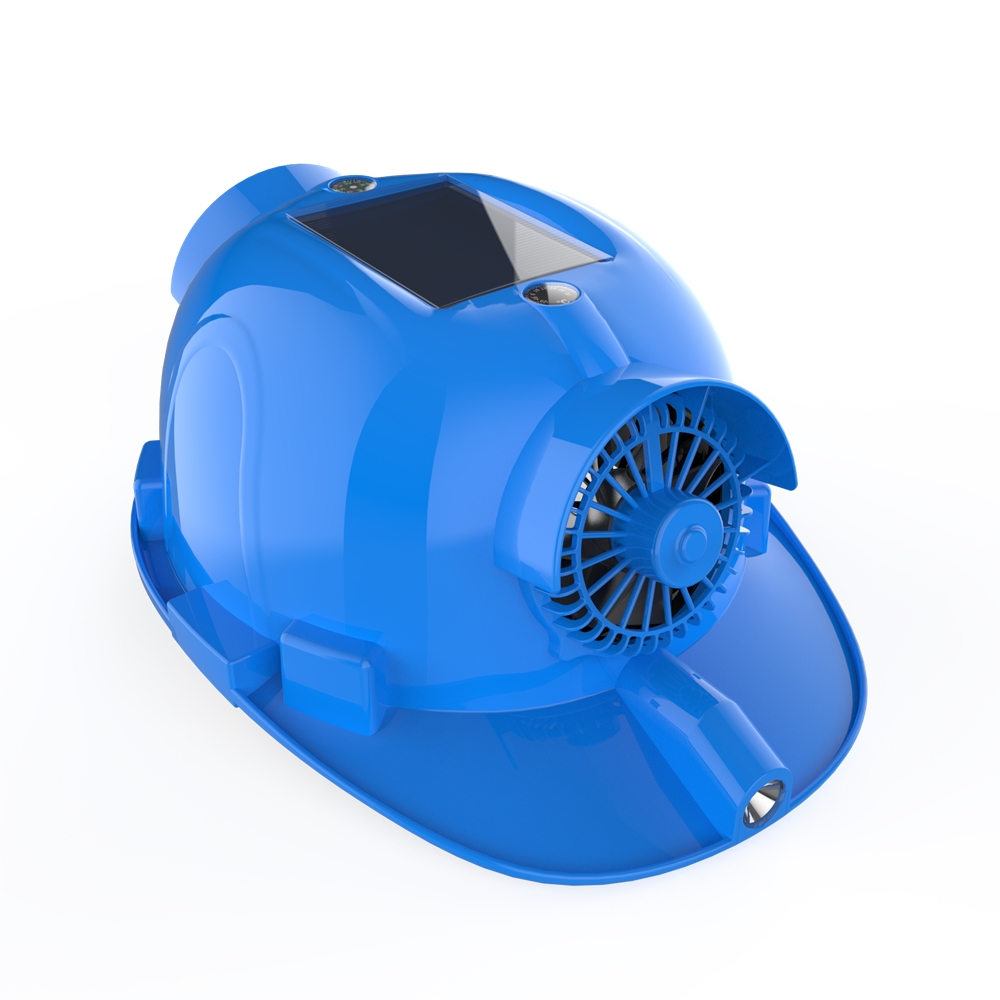 gold hats Solar charging Dual fan cooling artifact Two fans to cool down taobao site
