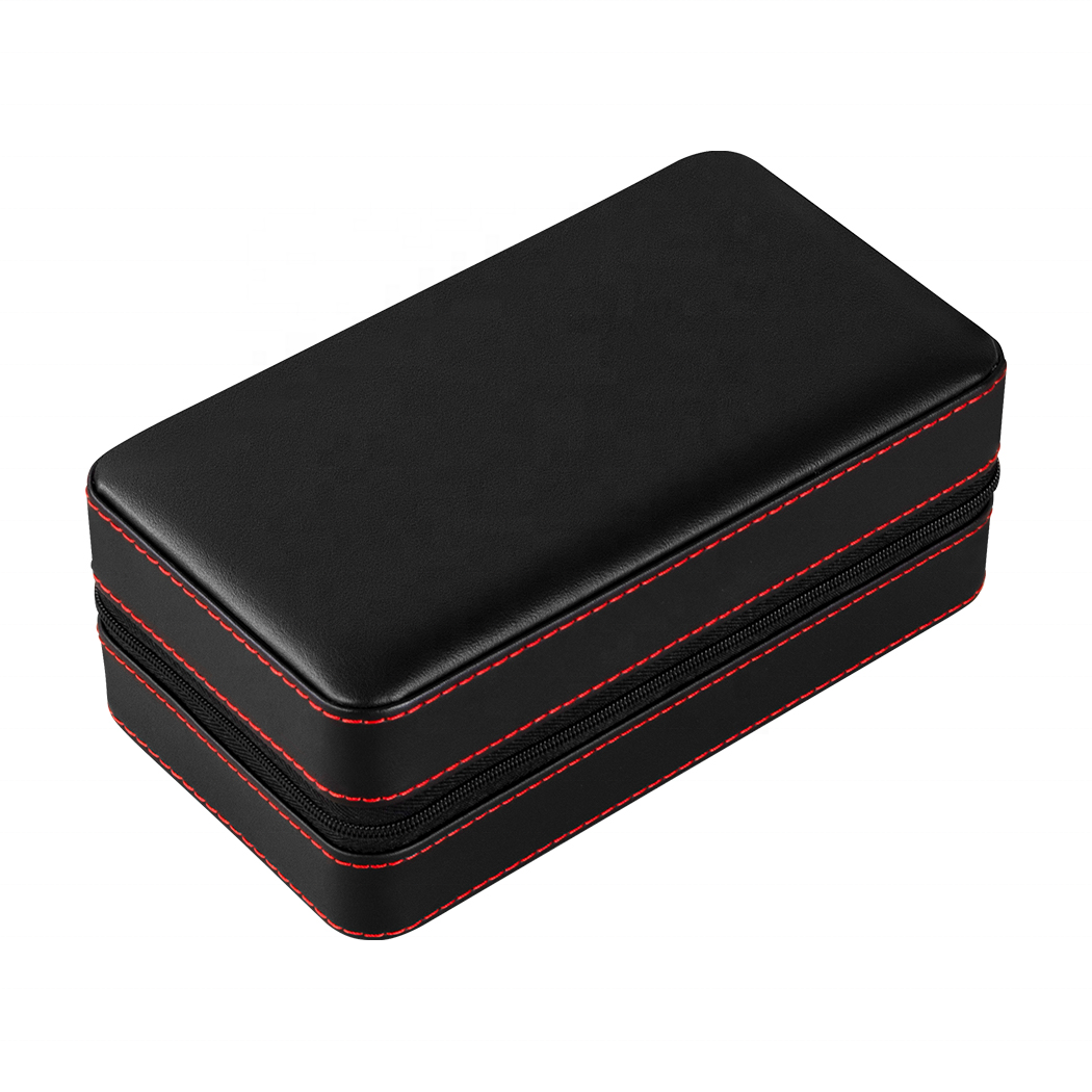 China Manufacturer Waterproof Leather Travel Cigar Box Case Wooden Cigar Humidor