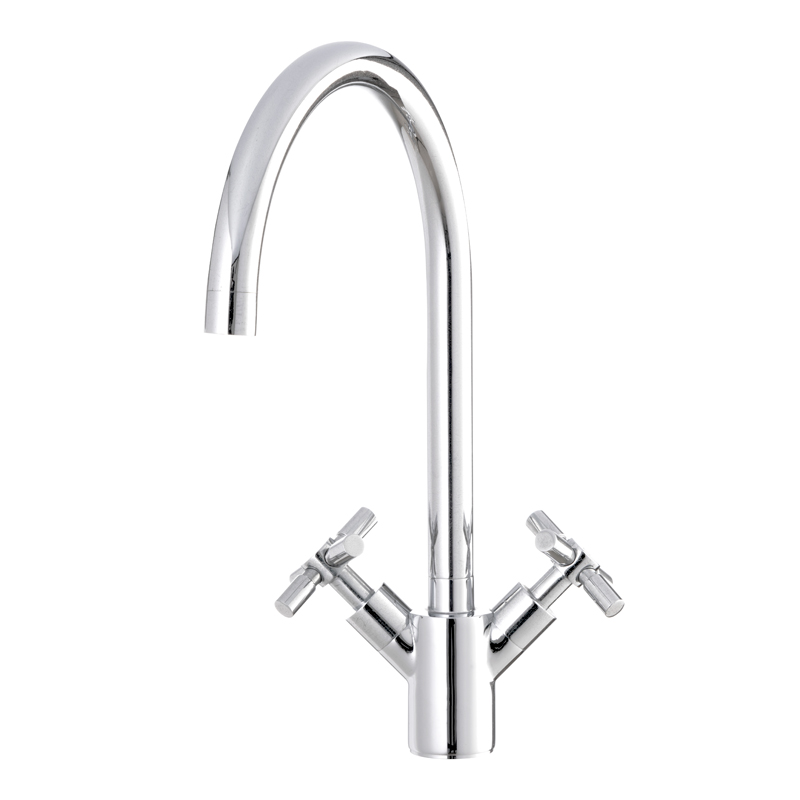 HELERO HT 180-6012,50 латунные Кухонные смесители для раковины смеситель для раковины 1/2 дюйма смесители с двумя ручками Смеситель