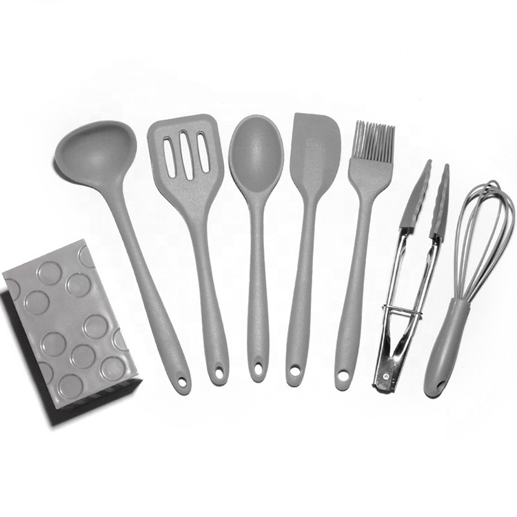 8 PCS Silicone Cookware Set With Holder Utensils Silicone Cooking Tools Silicone Kitchen Accessories