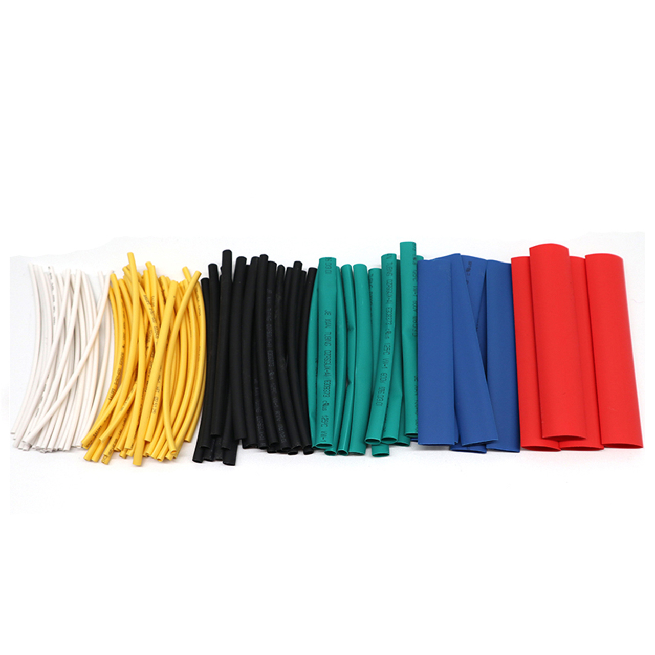 100pcs/set color transparent polyolefin roll pack thin wall pe environmental protection heat shrink plastic tube