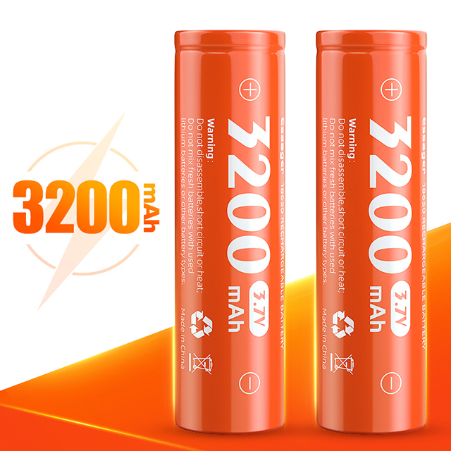 Essager 2021 18650 батарея 3200 мА/ч, литий-ионный 3,7 V аккумуляторная батарея высокий ток разряда Li-ion для батарейки для карманного фонаря
