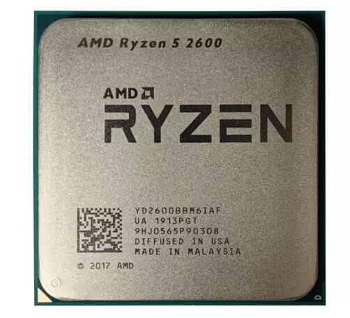 Б/у компьютерный процессор AMD r5 2600 amd ryzen5 2600 AM4 для материнской платы B450