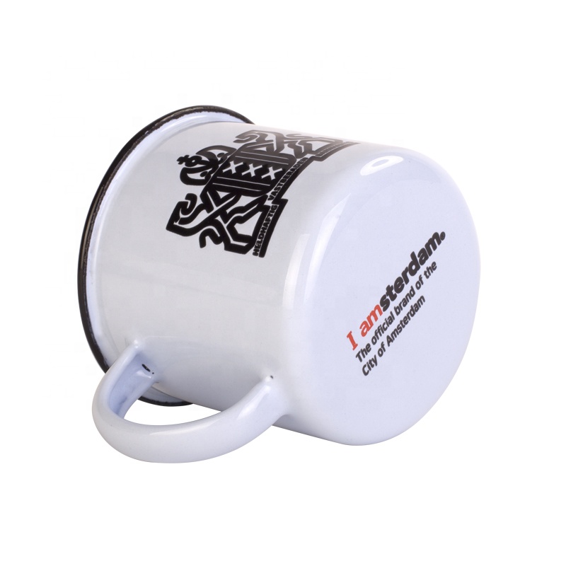 KLP Bulk Items Outdoor Enamelware Custom Enamel Camping Mug For Promotional Gift