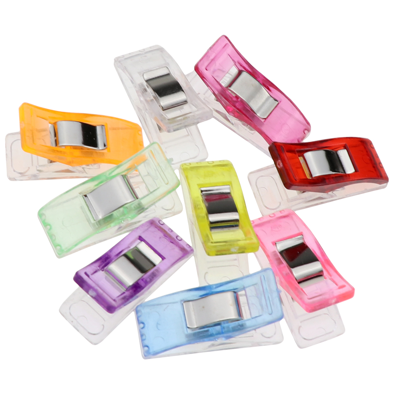 Multipurpose Small Plastic Clips Colorful Cloth Clips for Sewing Patchwork Crafts With A Jar Packing