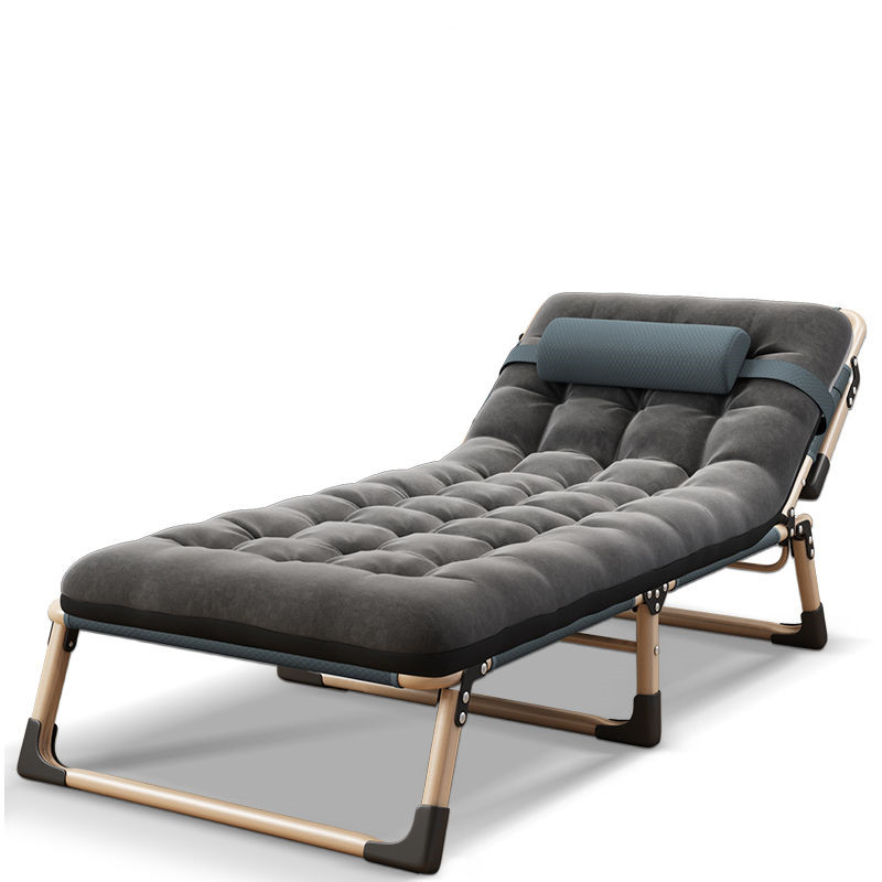 Folding bed single person lunch break office nap artifact simple multifunctional recliner home March portable