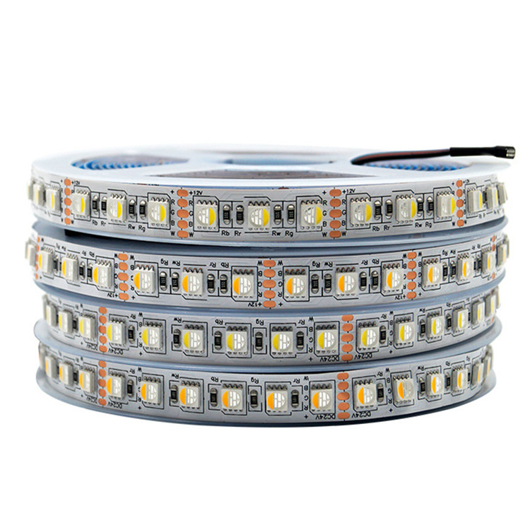 Светодиодная лента, светильник SMD 5050 RGB RGBW RGBCW RGBNW RGBWW, Однорядный светильник, 12 В, 24 В, низкое напряжение, гибкий DMX512, полноцветный