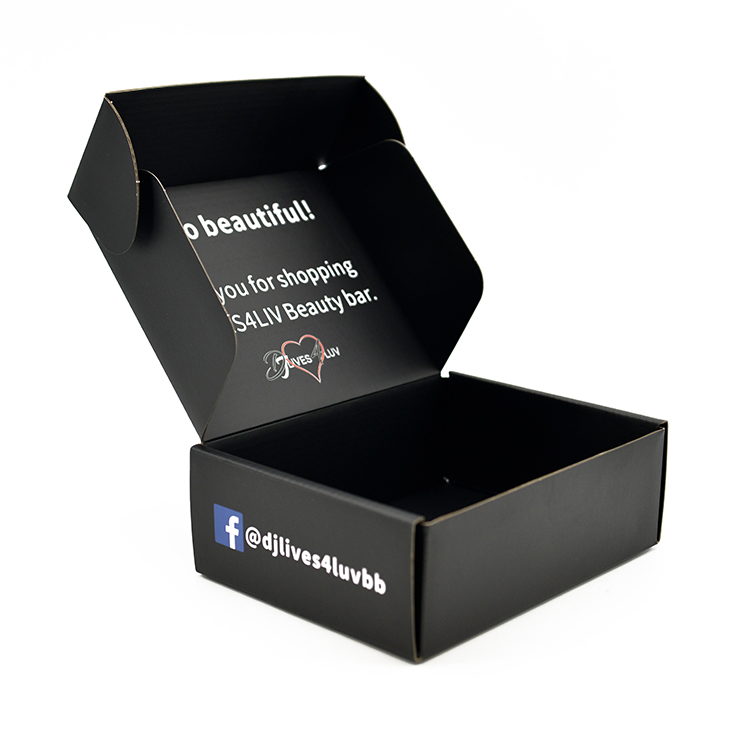 Custom Logo Eco E Flute Corrugated Cardboard Paper Large Packaging Shipping Mailer Box