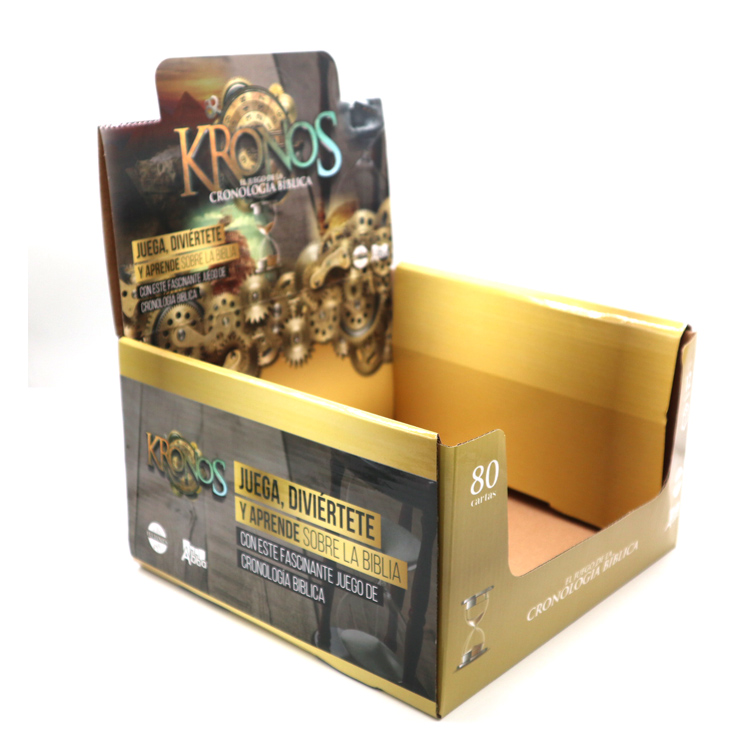 Large Empty Counter Packaging Corrugated Paper Display Box Carton