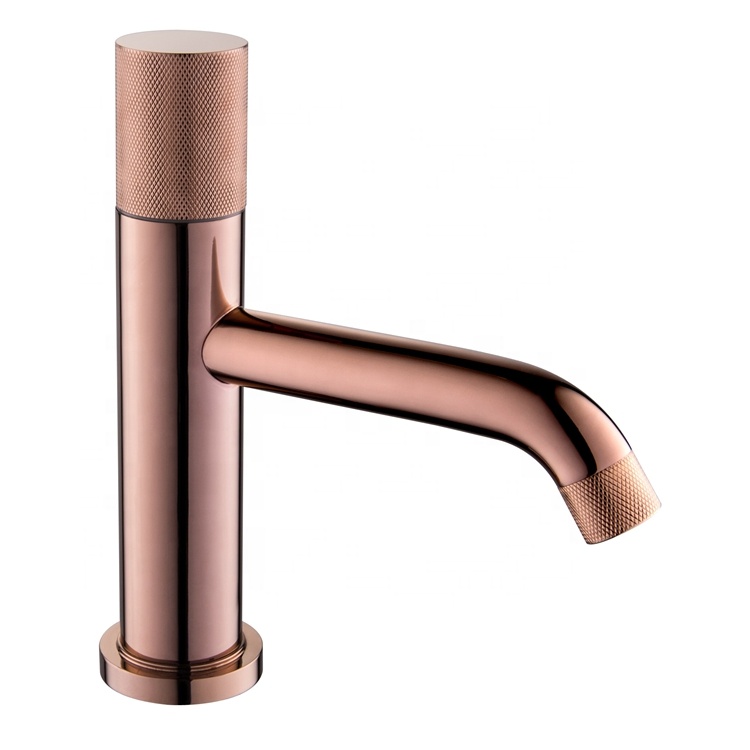 New design Rose Golden color washing basin water tap basin faucet