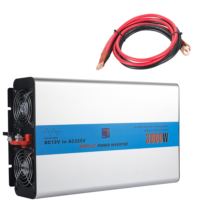 Производство 24vdc 220vac ЖК-инвертор Китай 12v 3000w