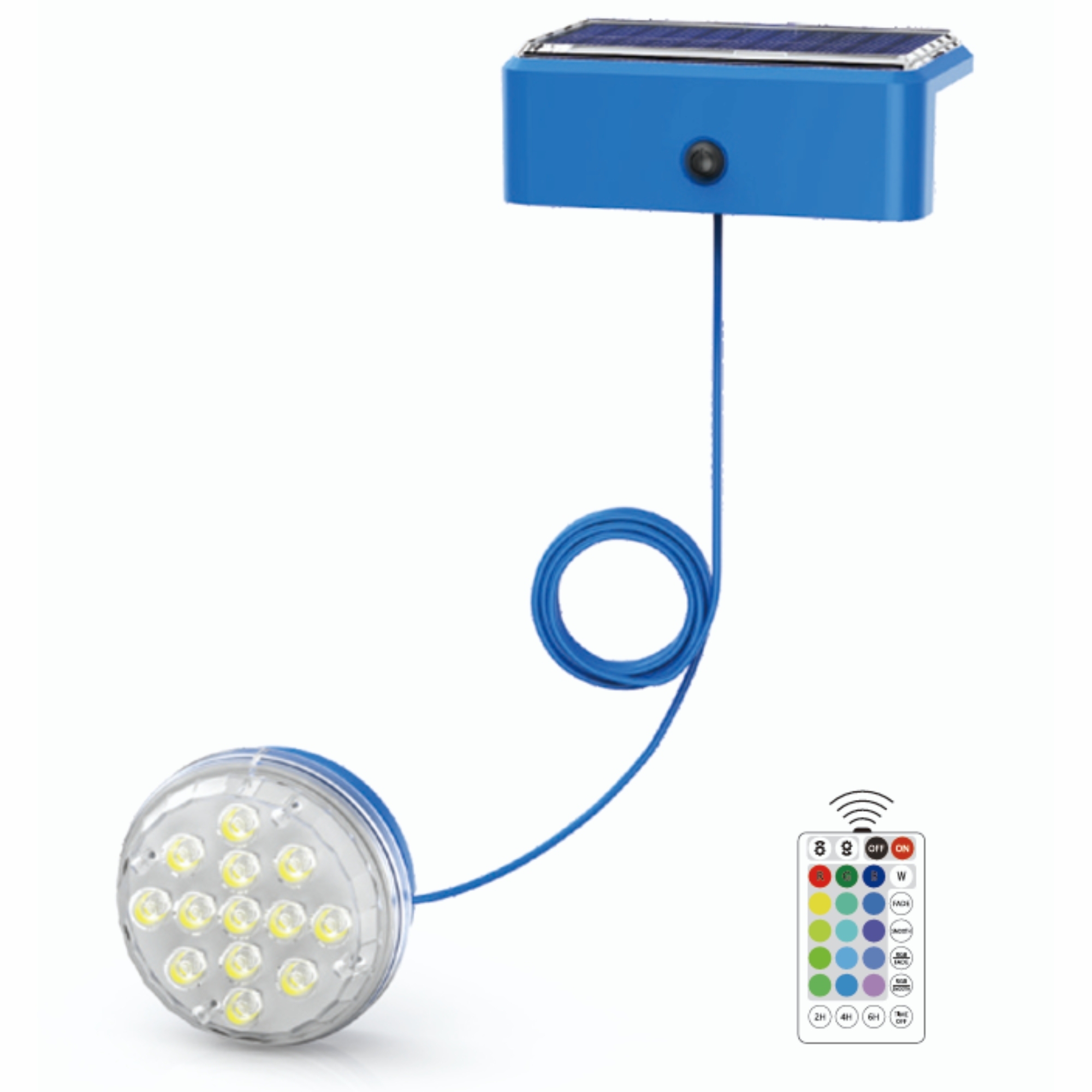 Newest Waterproof IP68 Wifi Remote Control RGB LED Solar Pool Lights Lamp for Swimming Pool Beach