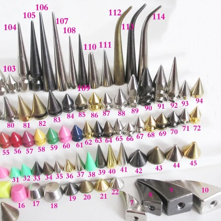 Size 119mm Giant Metal Screw Tree Spike Studs For Leather Jacket