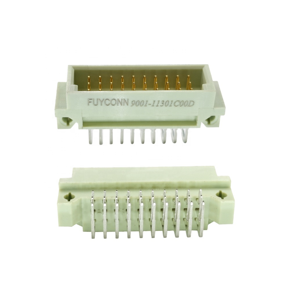 2 ряда DIN41612 64 Pin Угловые терминалы Вилка Евро разъем типа b