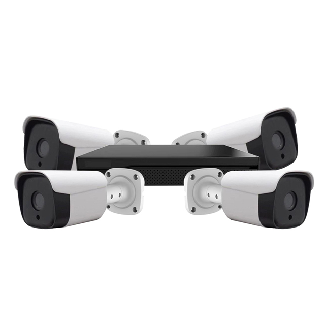 3 Мп 4 канала наружная 1 ТБ ip poe trak 360 камера nvr комплект системы безопасности