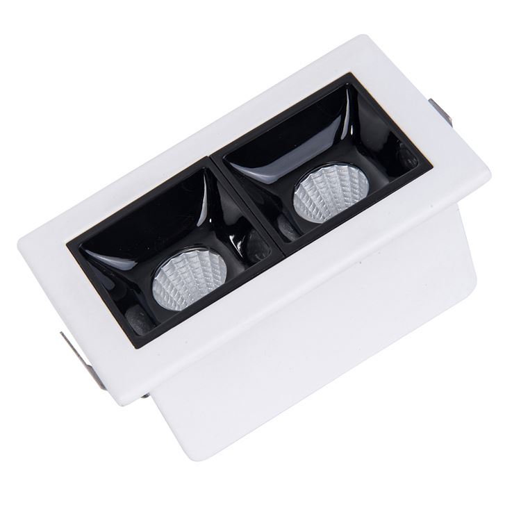 Cutting 85mm led trim down light round ceiling gu10 g5.3 recessed trimless downlight
