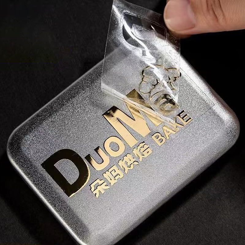 Customized Metal stickers, UV Transfer stickers, Customized Logos, Tear Off Film, Leave Words, Adhesive Labels, Hot Stamping