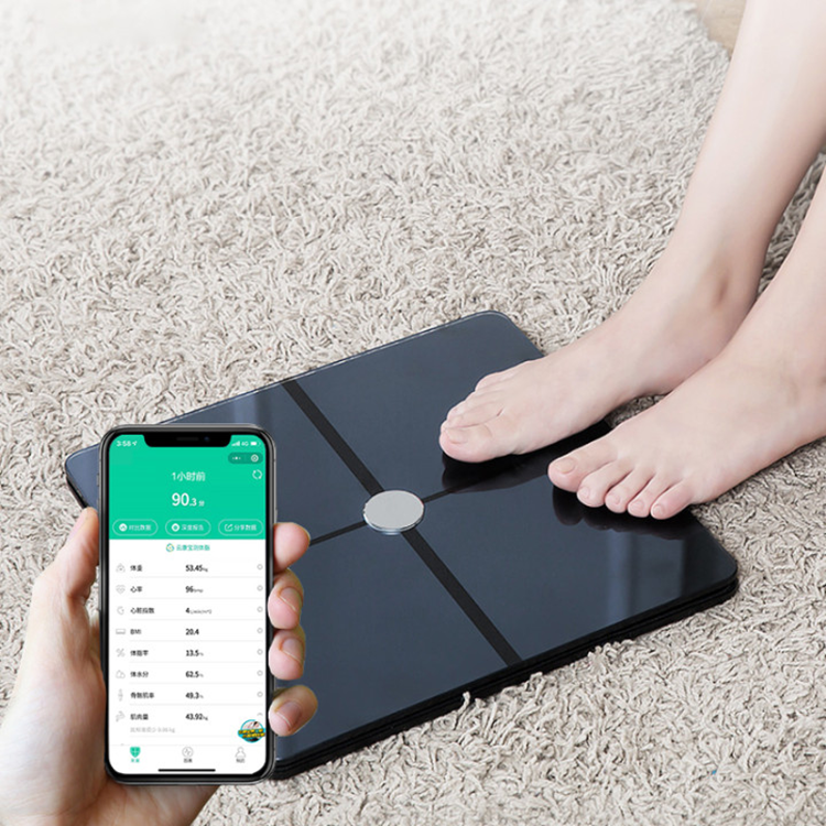 USTON электрическая цифровая весовая машина Smart Bluetooth BMI, весы для ванной для женщин
