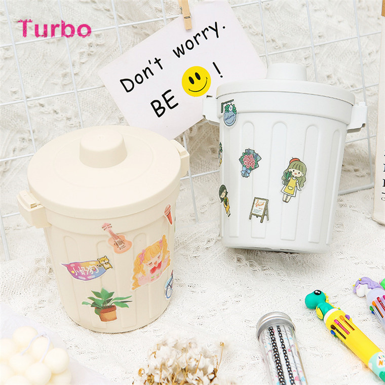 Low price Multi-functional kids stationery 2021 best selling Large storage creative fashion plastic pen holder pencil cup