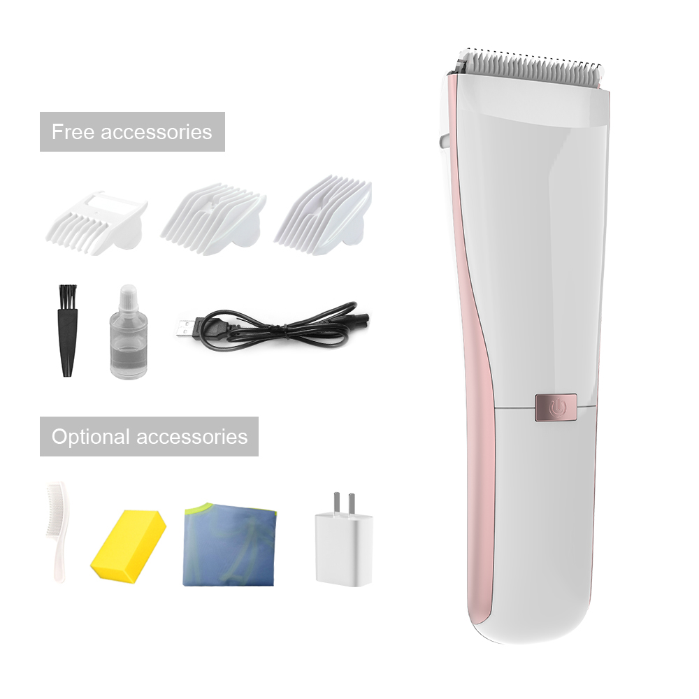 Professional Stainless steel-Blade Barber Cut Machine Wireless Chargeable Hair Clippers Charger Stand Shaving Brush for men