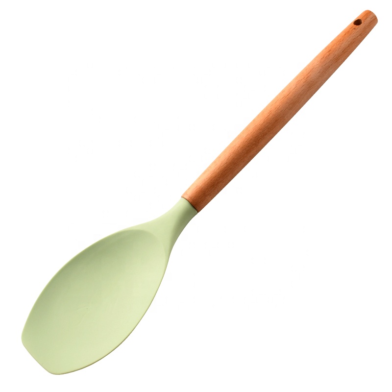 Best Selling Sustainable Silicone Spoon Parts Baby Soup Spoon Soup Serving Spoon Kitchen Accessories