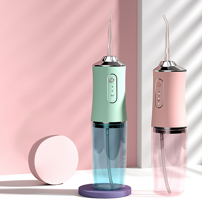 Dental Floss Machine Fashion Design Wireless Sonic Mouth Water Flosser With Brush