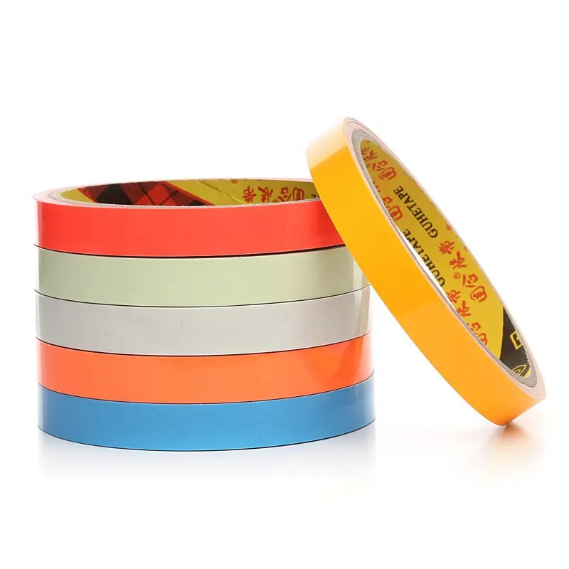 2022 amazon top seller color luminous tape self-luminous luminous strip fluorescent light storage reflective warning tape