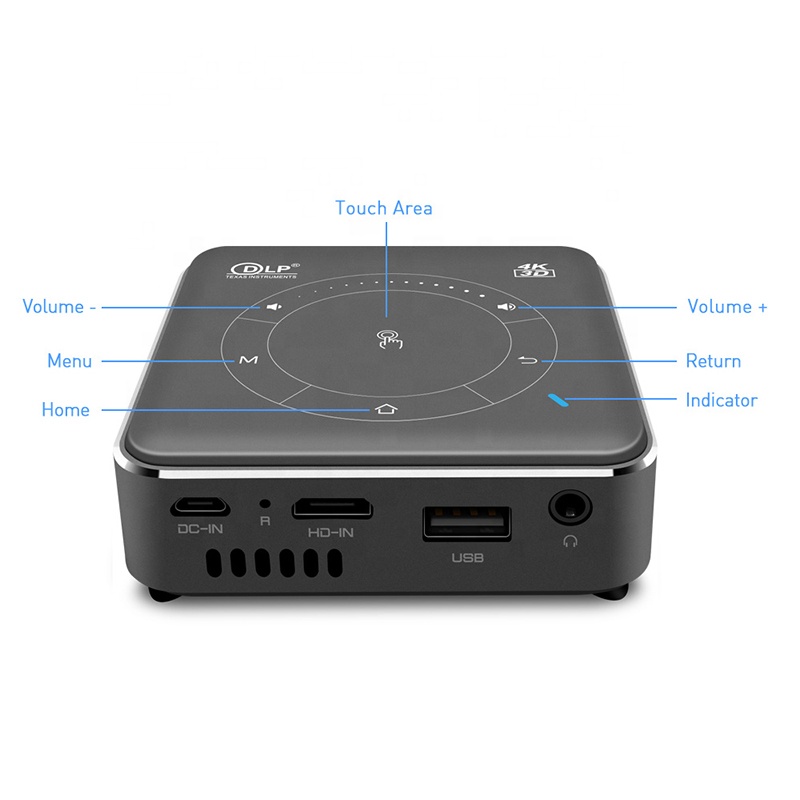 3d dlp short throw gaming mini portable projector