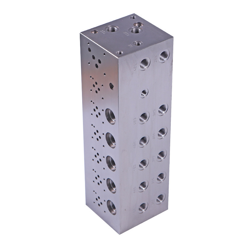 High Quality Solenoid Valve Hydraulic System Oil Circuit Block Mining Machinery CNC Machined Various Steel Plastic Brass Nylon