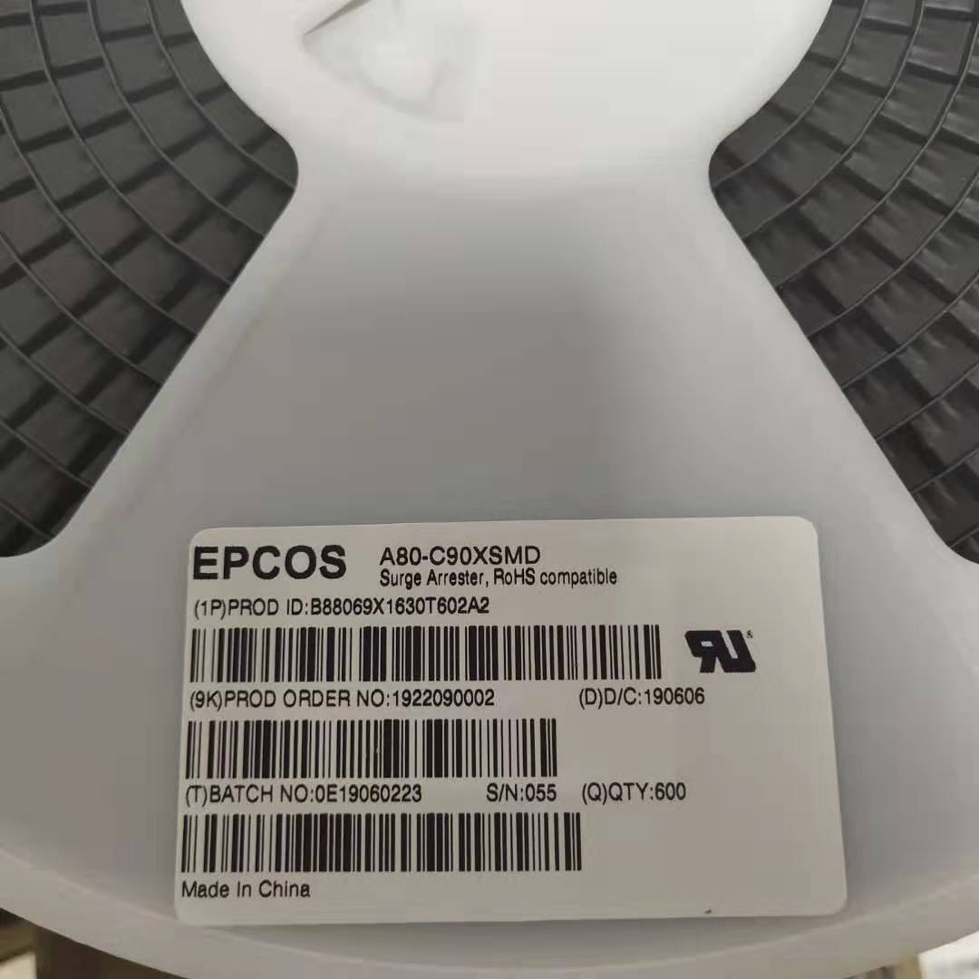 TDK/EPCOS 2-electrode arrester GDT A80-C90X B88069X1410T602 90V SMD gas discharge tube