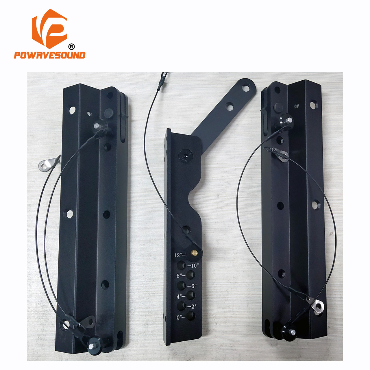 Комплект кронштейнов для колонок Powavesound, 3 точки, легкая установка и подвеска, части колонок 8, 10, 12 дюймов